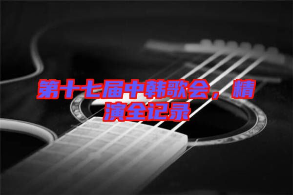 第十七屆中韓歌會(huì)，精演全記錄