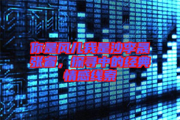 你是風(fēng)兒我是沙李晟張睿，探尋中的經(jīng)典情感線索