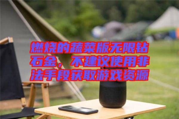 燃燒的蔬菜版無限鉆石金，不建議使用非法手段獲取游戲資源