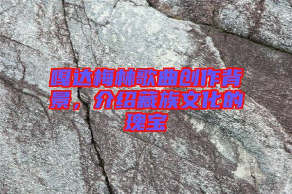 嘎達(dá)梅林歌曲創(chuàng)作背景，介紹藏族文化的瑰寶