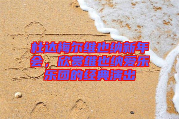 杜達梅爾維也納新年會，欣賞維也納愛樂樂團的經(jīng)典演出