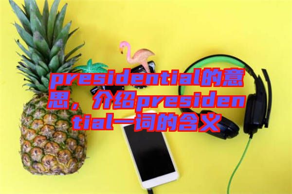 presidential的意思，介紹presidential一詞的含義