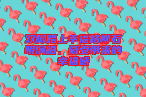 雙腳踏上幸福路柳石明演唱，感受帶來(lái)的幸福感