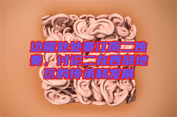 邊疆處處賽江南二獨奏，討論二在西部地區(qū)的傳承和發(fā)展