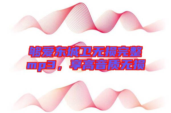 夠愛東城衛(wèi)無損完整mp3，享高音質(zhì)無損