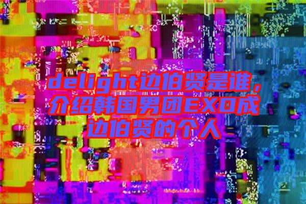 delight邊伯賢是誰，介紹韓國男團(tuán)EXO成邊伯賢的個人