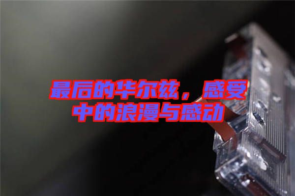 最后的華爾茲，感受中的浪漫與感動