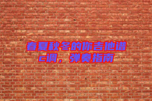 春夏秋冬的你吉他譜c調，彈奏指南