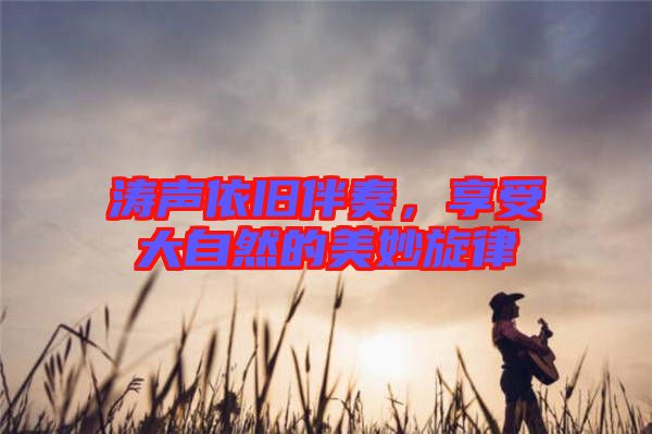 濤聲依舊伴奏，享受大自然的美妙旋律