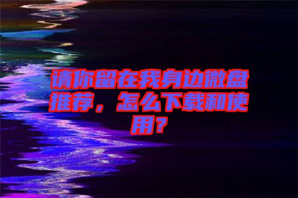 請(qǐng)你留在我身邊微盤(pán)推薦，怎么下載和使用？