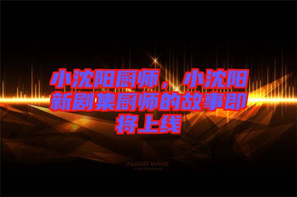 小沈陽(yáng)廚師，小沈陽(yáng)新劇集廚師的故事即將上線