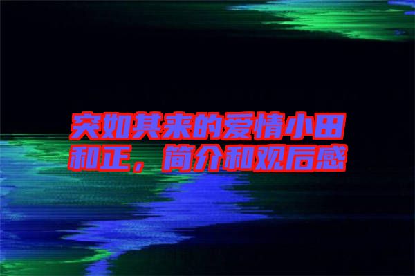 突如其來的愛情小田和正，簡介和觀后感