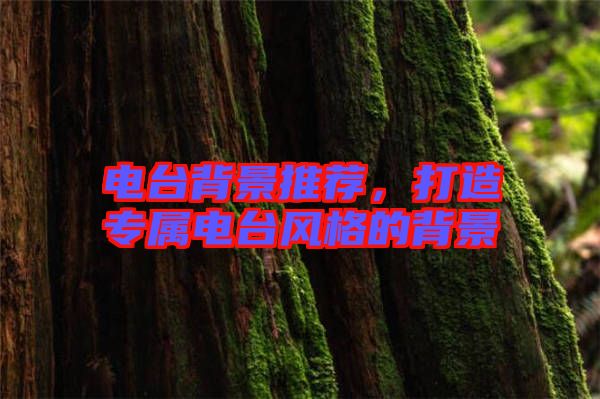 電臺背景推薦，打造專屬電臺風(fēng)格的背景