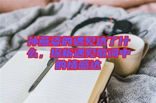 孫燕姿的遇見達(dá)了什么，探析遇見歌詞中的情感達(dá)