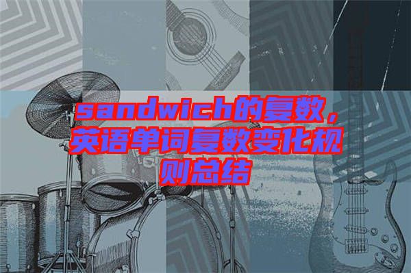 sandwich的復(fù)數(shù)，英語單詞復(fù)數(shù)變化規(guī)則總結(jié)