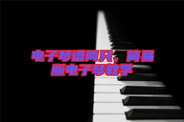 電子琴譜兩只，簡(jiǎn)易版電子琴教學(xué)