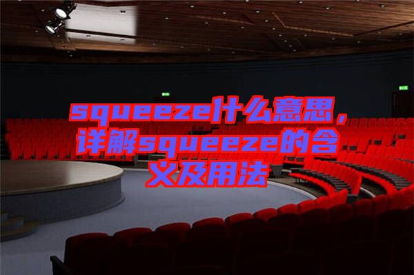 squeeze什么意思，詳解squeeze的含義及用法