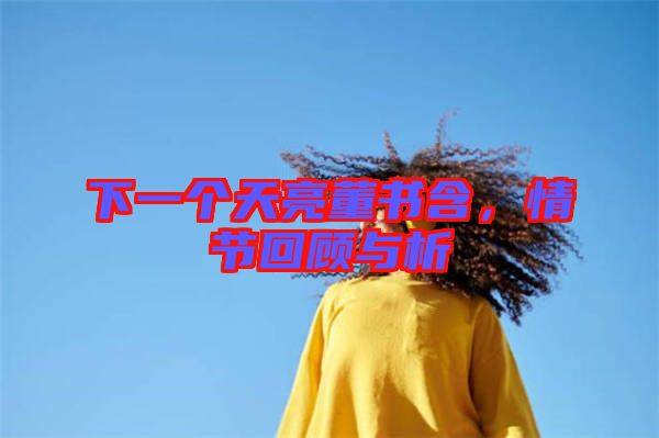 下一個(gè)天亮董書含，情節(jié)回顧與析