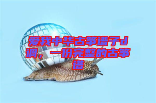 愛我中華古箏譜子d調(diào)，一份完整的古箏譜