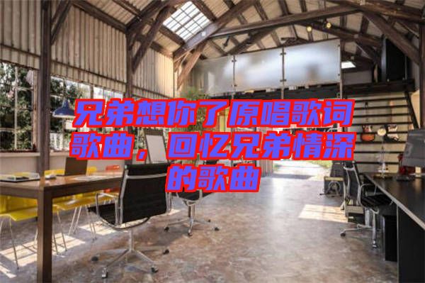 兄弟想你了原唱歌詞歌曲，回憶兄弟情深的歌曲