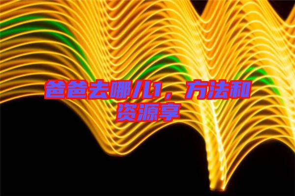 爸爸去哪兒1，方法和資源享