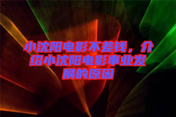 小沈陽電影不差錢，介紹小沈陽電影事業(yè)發(fā)展的原因