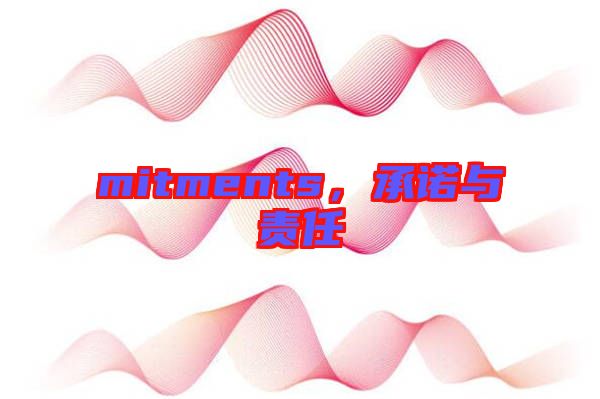mitments，承諾與責(zé)任