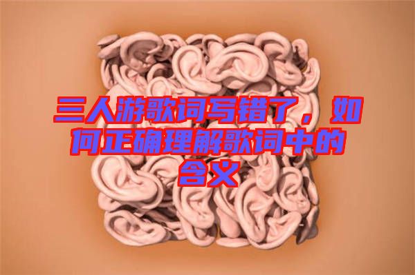 三人游歌詞寫錯(cuò)了，如何正確理解歌詞中的含義