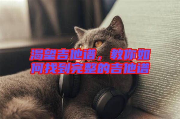渴望吉他譜，教你如何找到完整的吉他譜