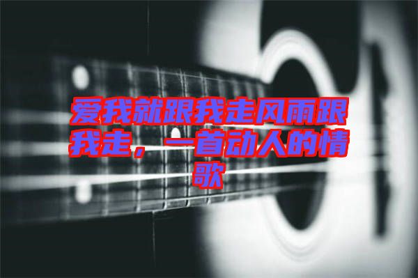 愛我就跟我走風(fēng)雨跟我走，一首動(dòng)人的情歌