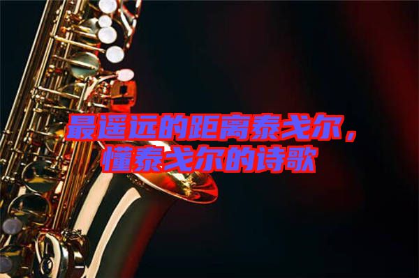 最遙遠(yuǎn)的距離泰戈?duì)?，懂泰戈?duì)柕脑姼? width=