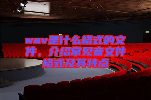 wav是什么格式的文件，介紹常見音文件格式及其特點