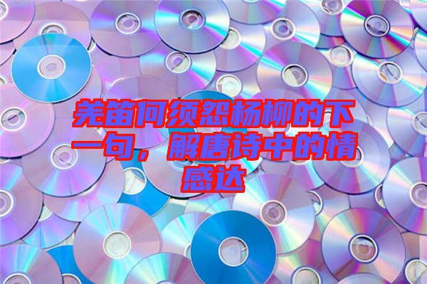 羌笛何須怨楊柳的下一句，解唐詩中的情感達