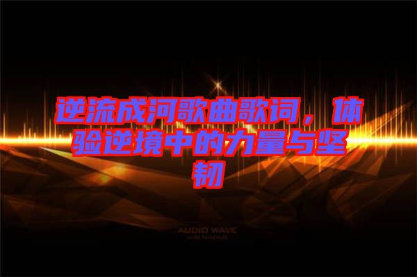 逆流成河歌曲歌詞，體驗?zāi)婢持械牧α颗c堅韌