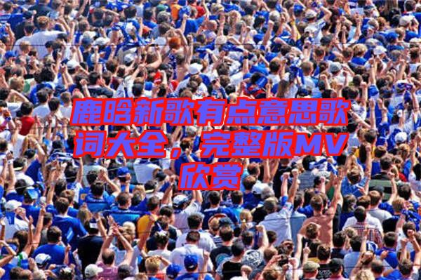 鹿晗新歌有點意思歌詞大全，完整版MV欣賞