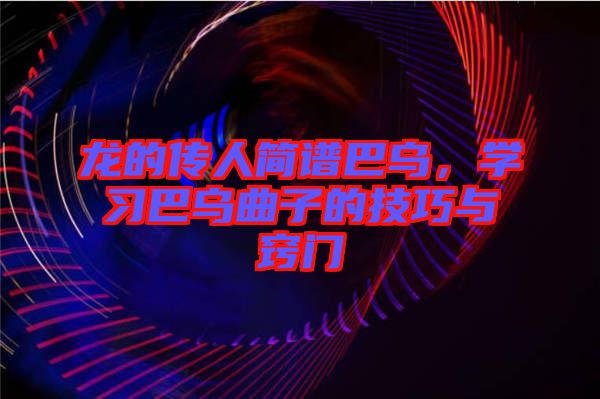 龍的傳人簡譜巴烏，學(xué)習(xí)巴烏曲子的技巧與竅門