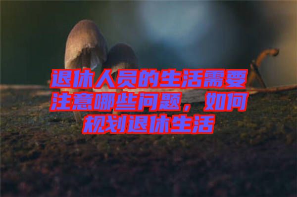 退休人員的生活需要注意哪些問(wèn)題，如何規(guī)劃退休生活
