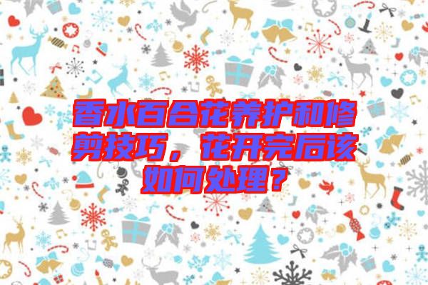 香水百合花養(yǎng)護和修剪技巧，花開完后該如何處理？