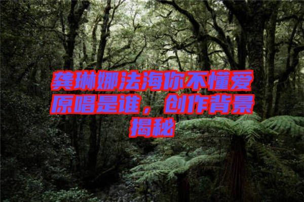 龔琳娜法海你不懂愛原唱是誰，創(chuàng)作背景揭秘