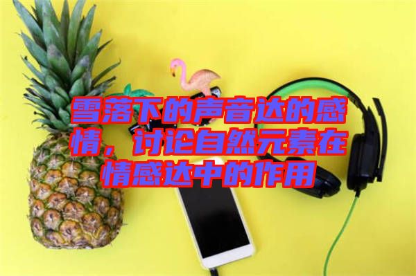 雪落下的聲音達(dá)的感情，討論自然元素在情感達(dá)中的作用