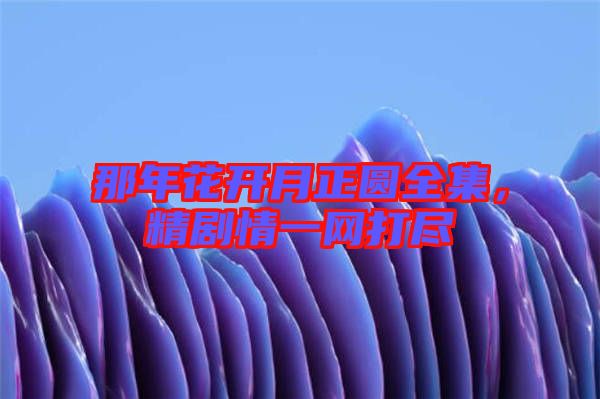 那年花開月正圓全集，精劇情一網(wǎng)打盡